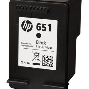 HP 651 BLACK INK CARTRIDGE- IA 5575 / 5645